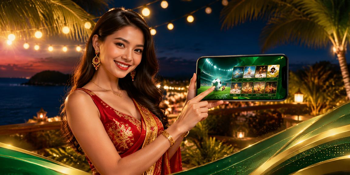 Pengguna mengakses kasino dalam talian secara selamat menggunakan telefon di Langkawi